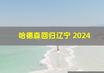 哈德森回归辽宁 2024